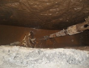 Trabajo de drenaje en Navojoa