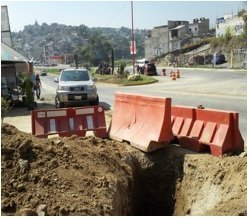 Instalación en cruce carretero