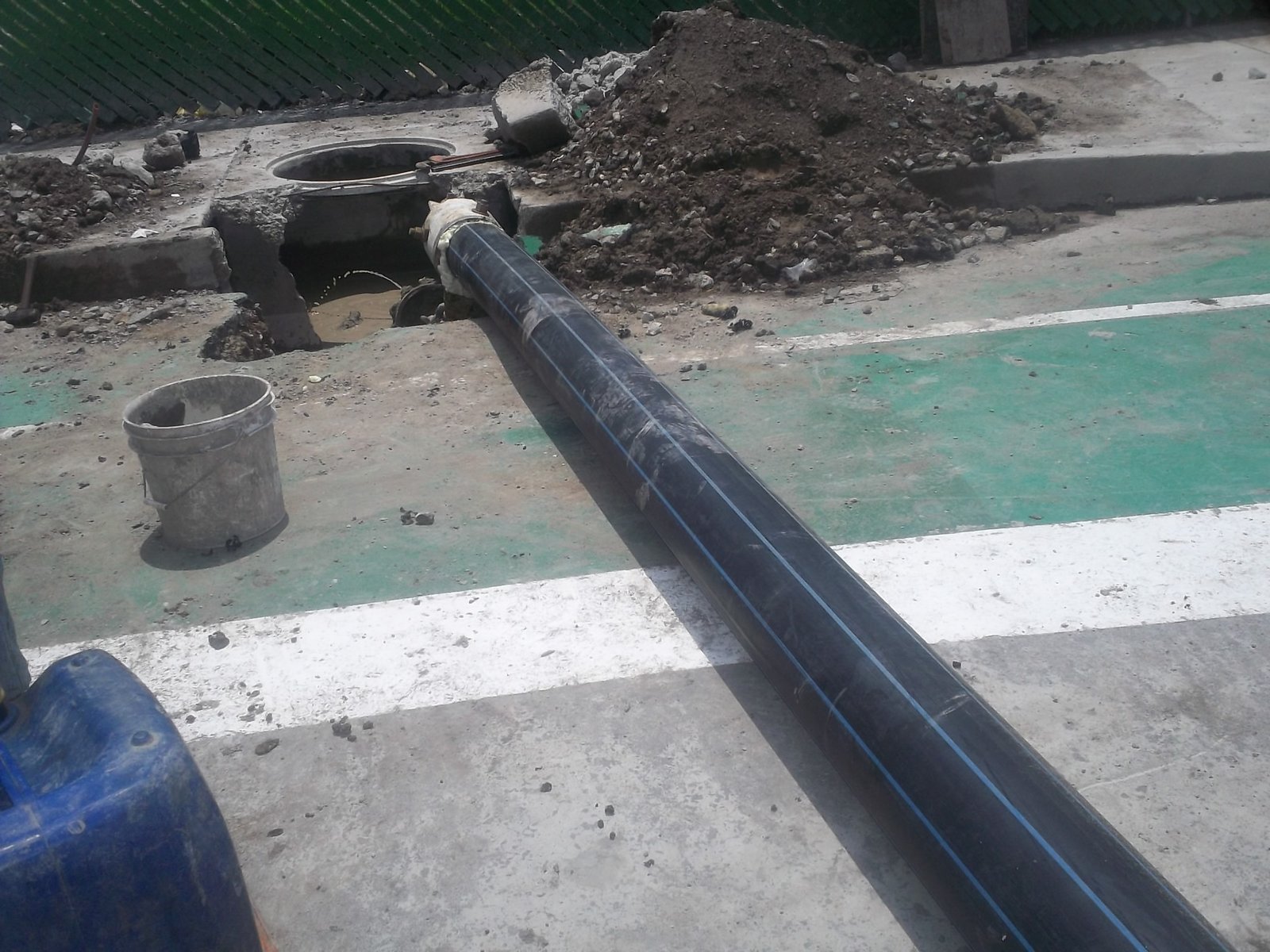 Instalación de tubo de 12 pulgadas en Nextlalpan